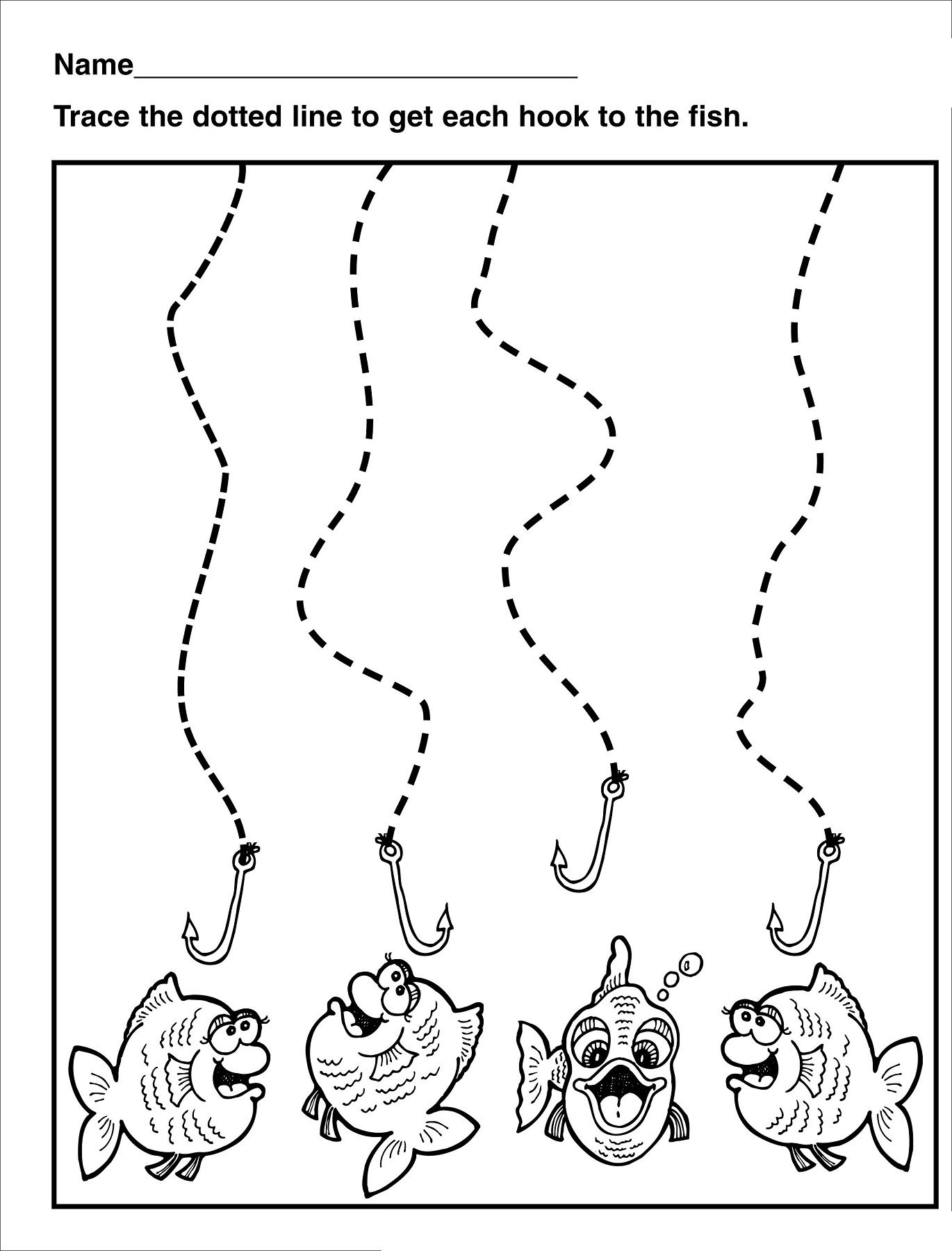 21 Kindergarten Worksheets Tracing Lines