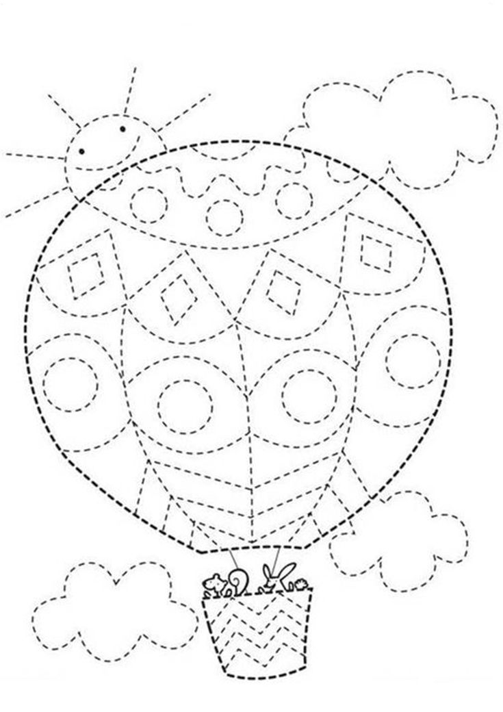 21 Kindergarten Worksheets Tracing Lines