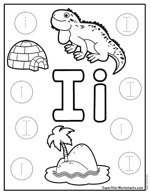 21 Letter I Kindergarten Worksheets