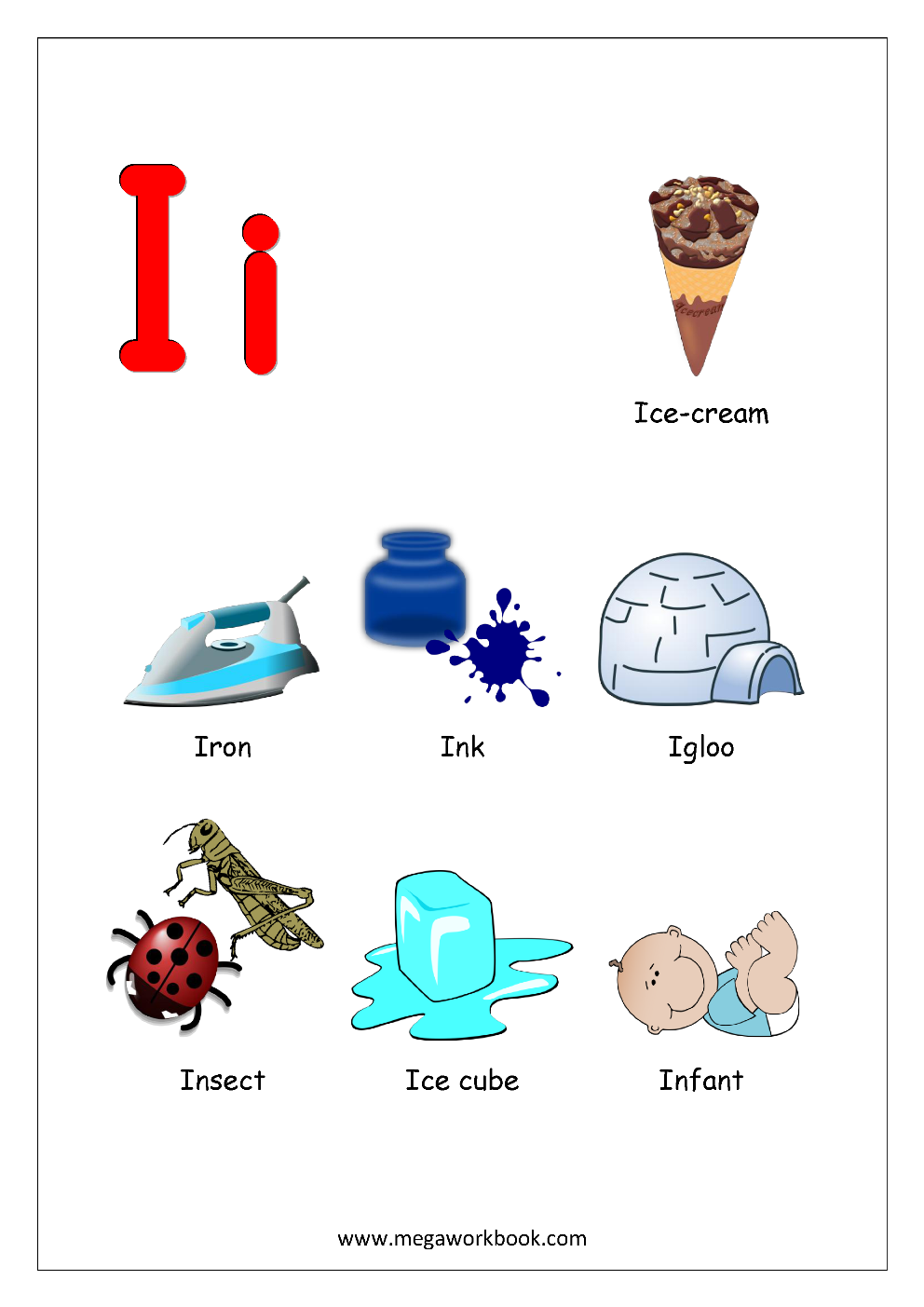 21 Letter I Kindergarten Worksheets