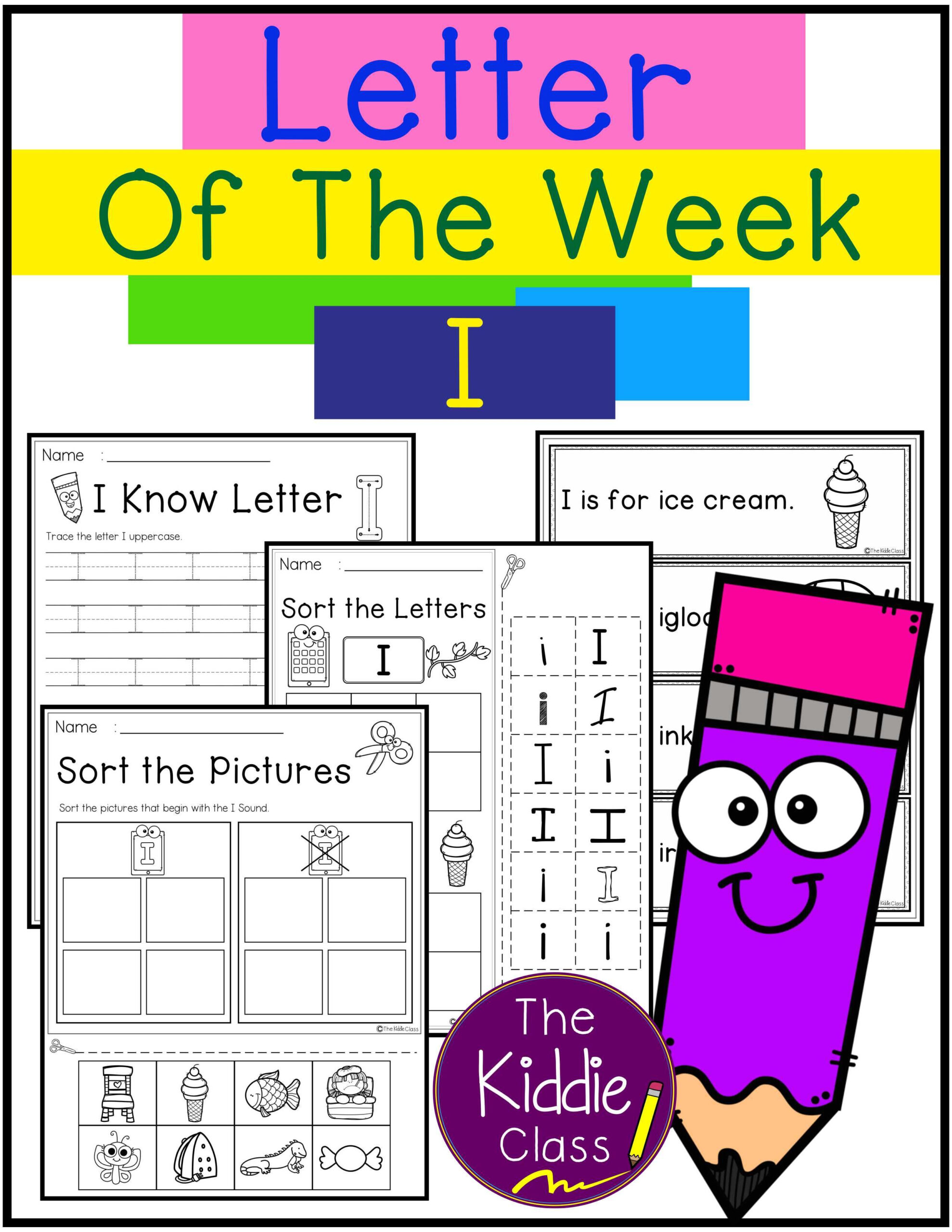 21 Letter I Kindergarten Worksheets