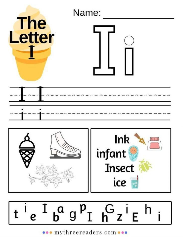 21 Letter I Kindergarten Worksheets