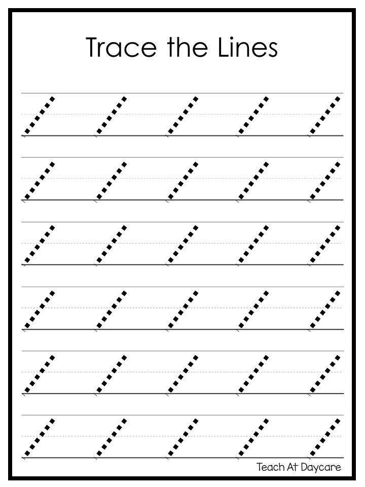 21 Line Tracing Worksheets For Kindergarten