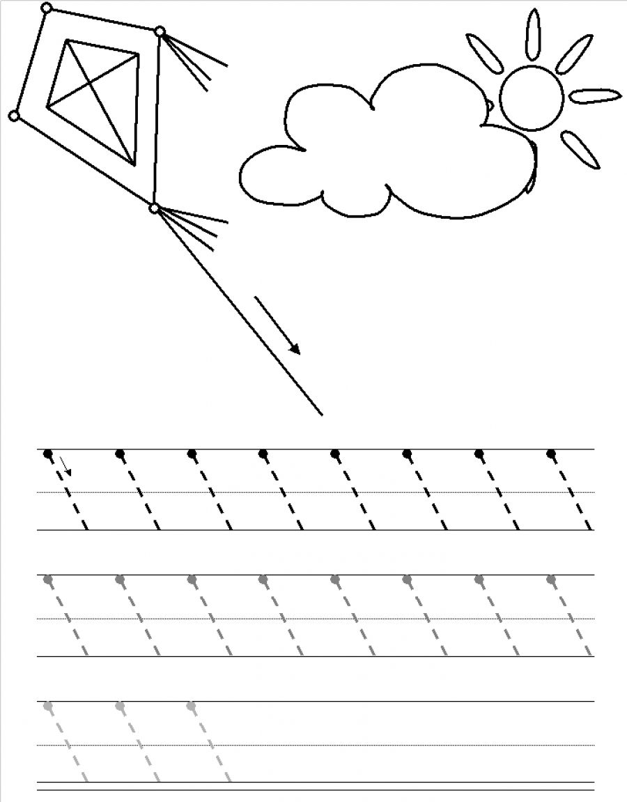 21 Line Tracing Worksheets For Kindergarten