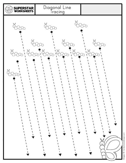 21 Line Tracing Worksheets For Kindergarten