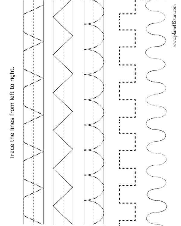 21 Line Tracing Worksheets For Kindergarten