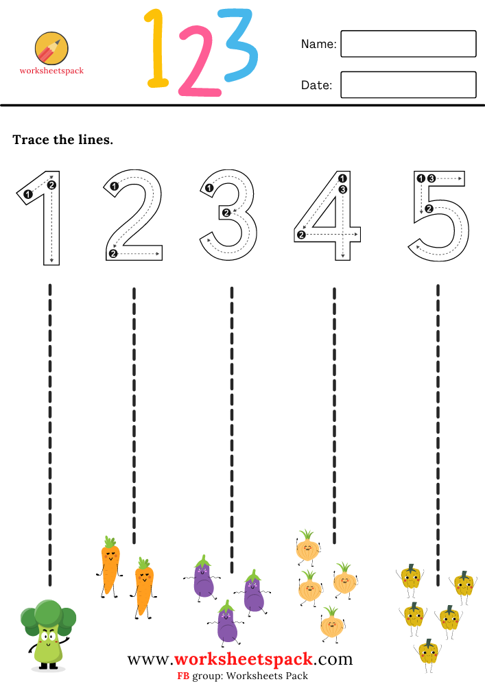 21 Line Tracing Worksheets For Kindergarten