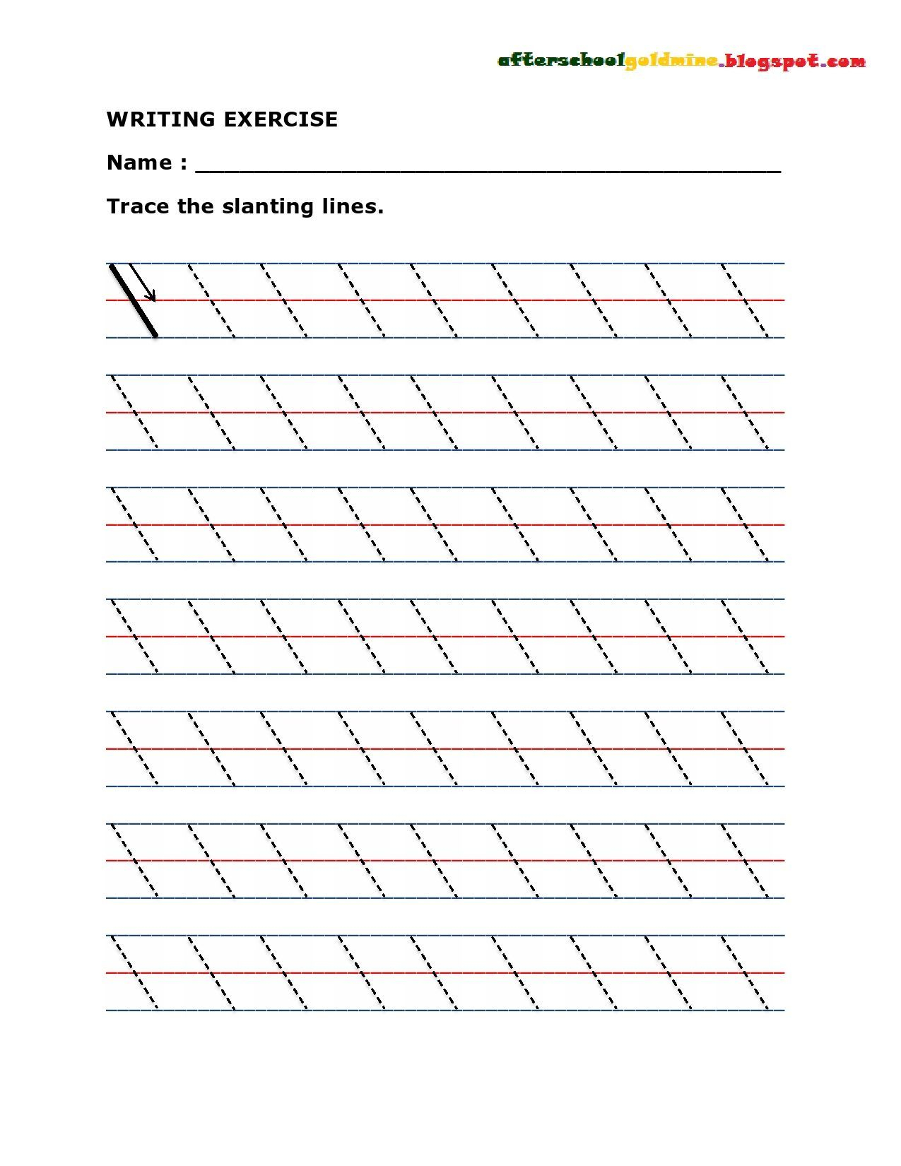21 Line Tracing Worksheets For Kindergarten