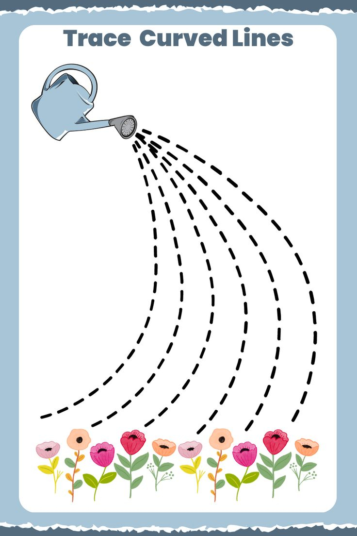 21 Line Tracing Worksheets For Kindergarten