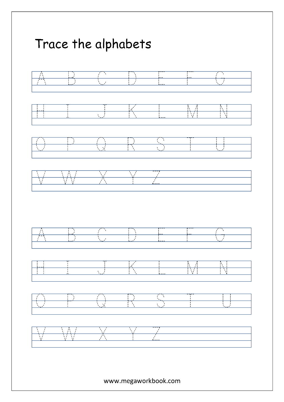 21 Line Tracing Worksheets For Kindergarten