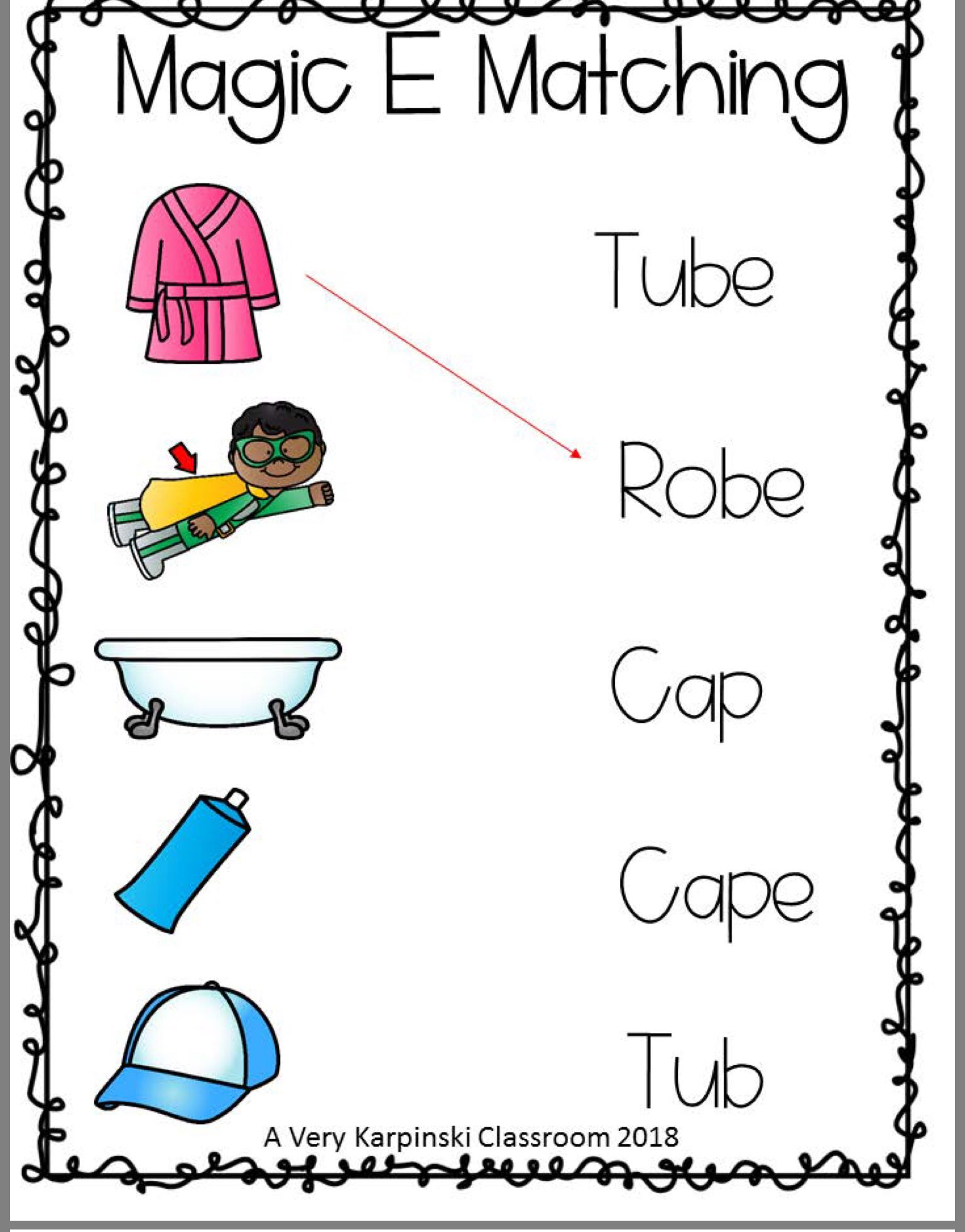 21 Magic E Worksheets For Kindergarten