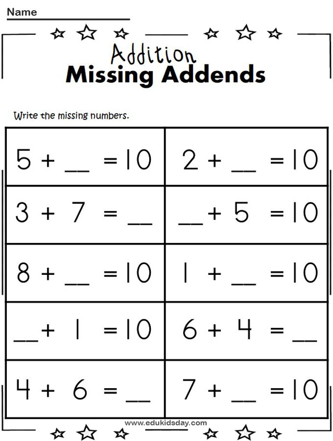 21 Math Worksheets For Kindergarten 1-30
