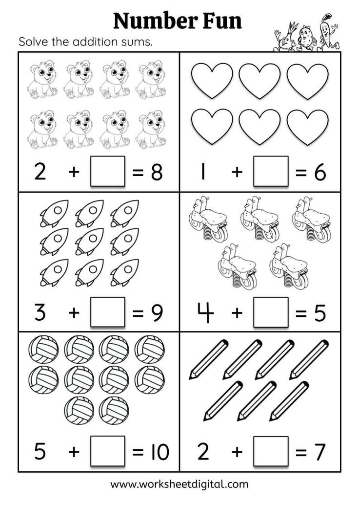 21 Math Worksheets For Kindergarten 1-30