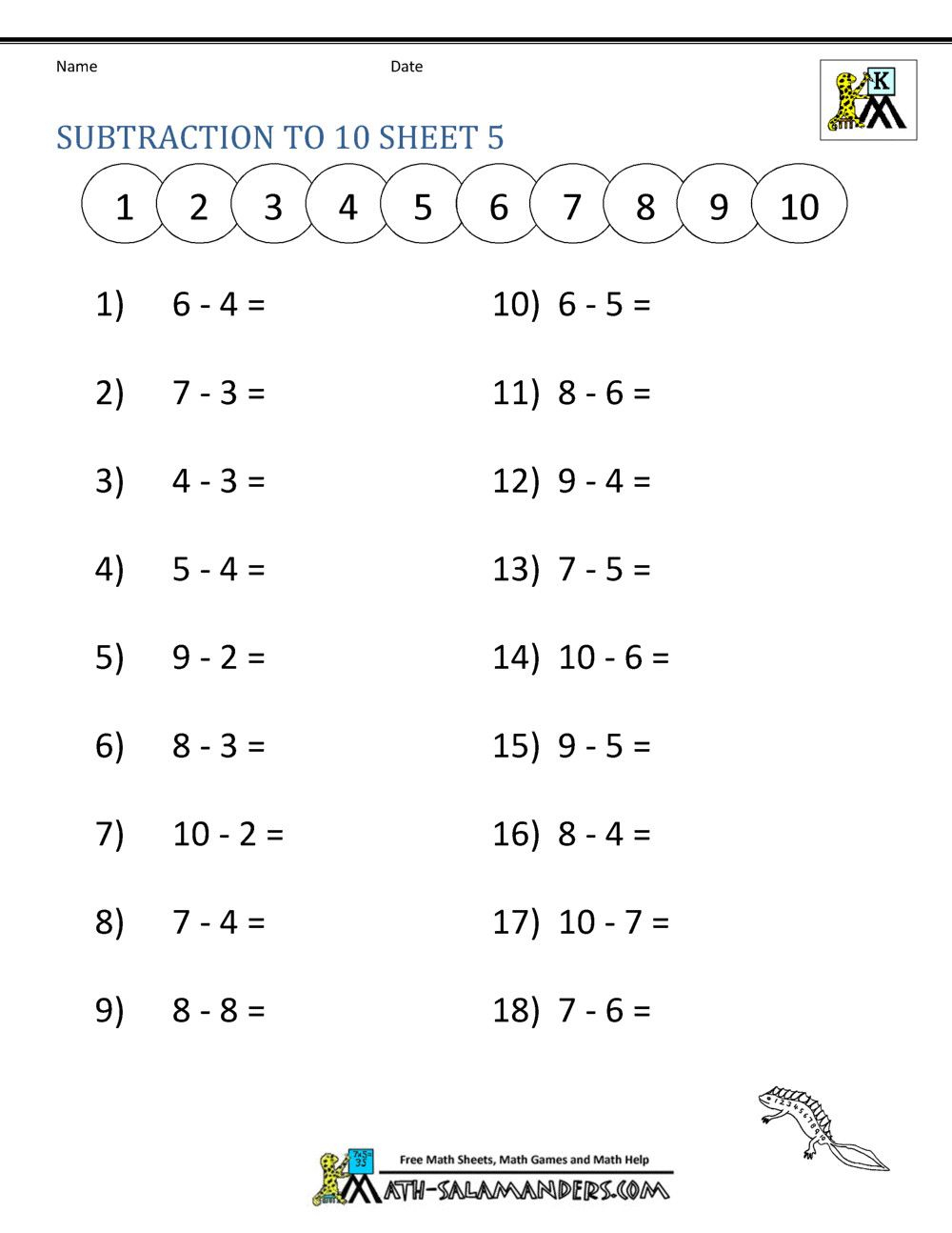 21 Math Worksheets For Ukg Kids