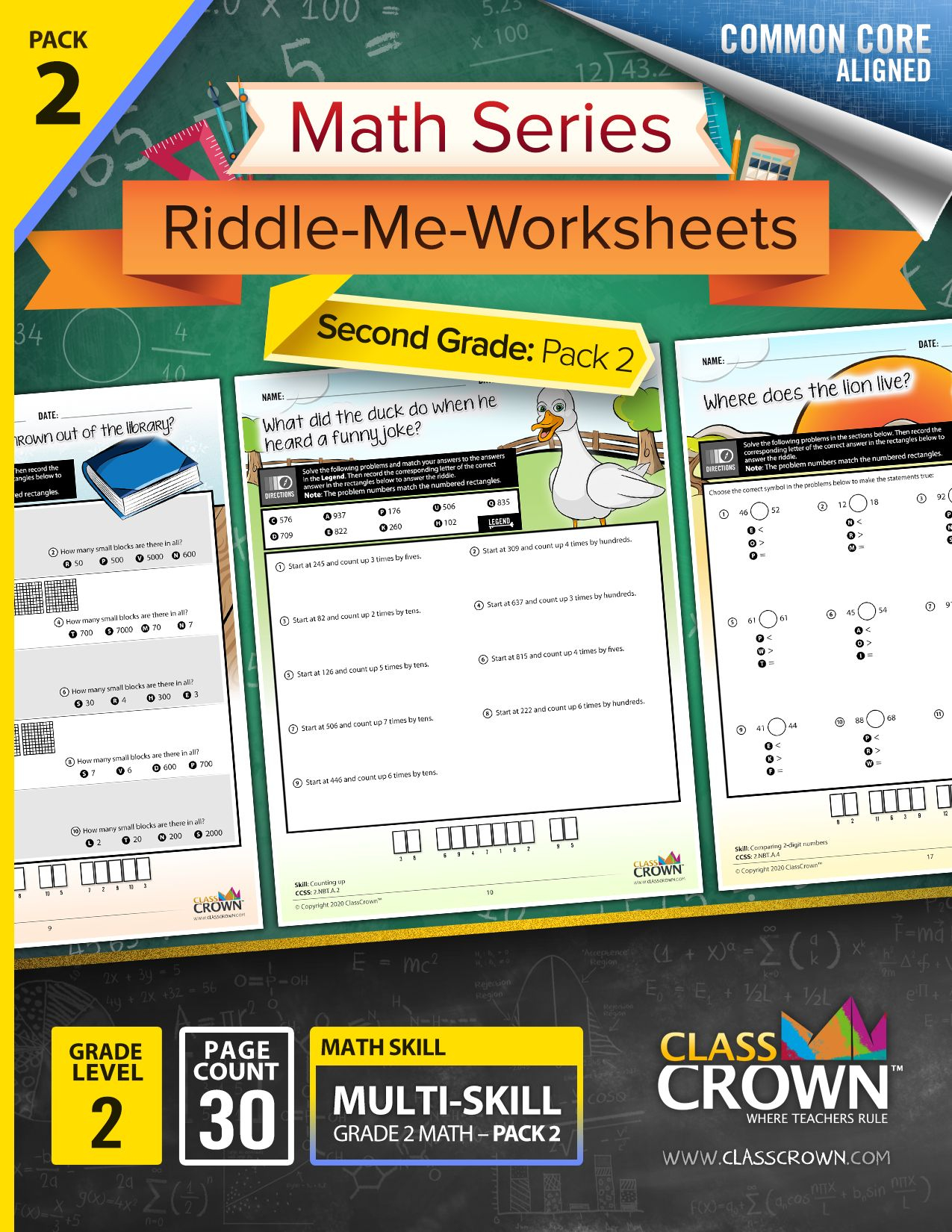 21 Math Worksheets With Riddles