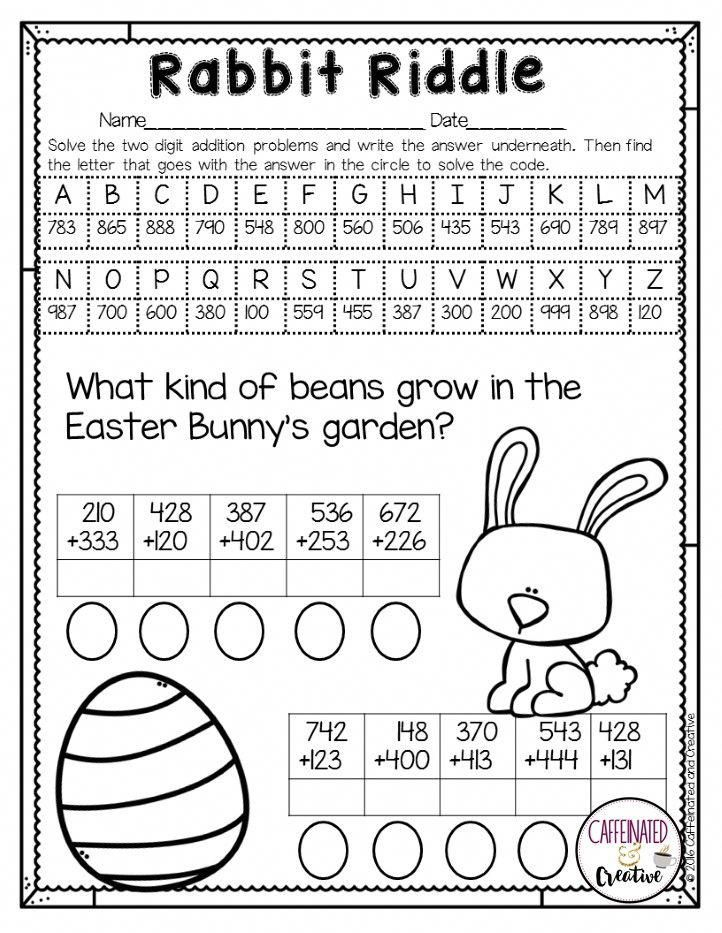 21 Math Worksheets With Riddles