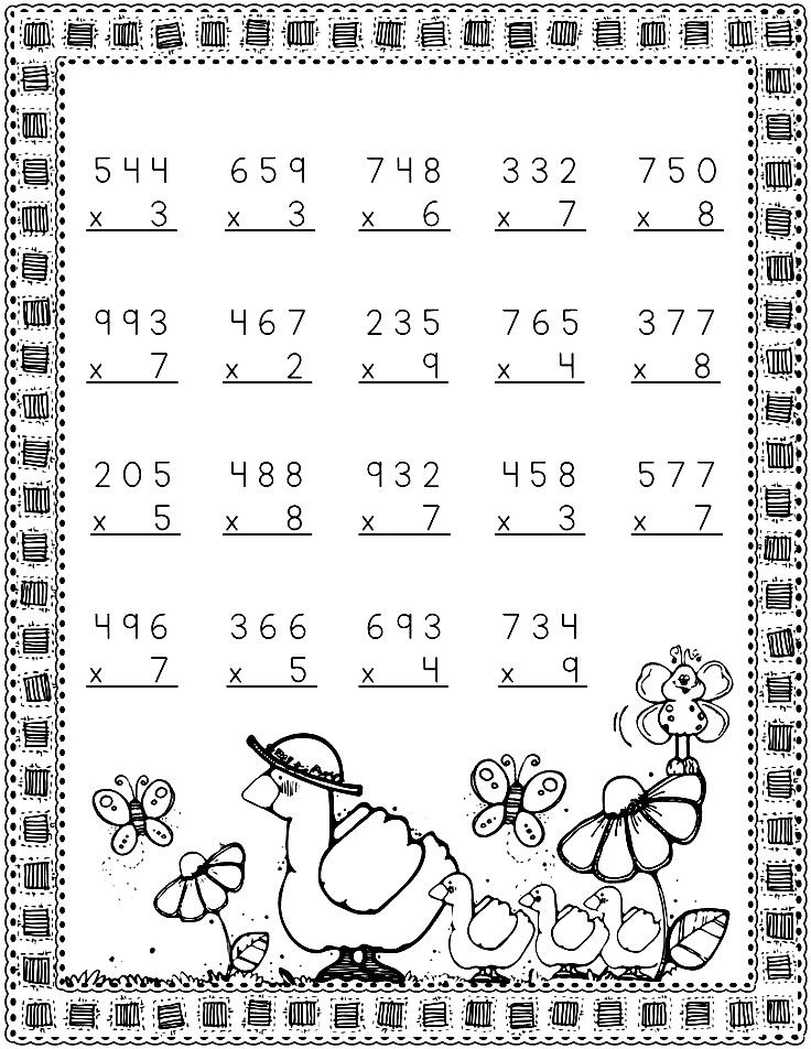 21 Multiplication Worksheets 3 Digits By 2 Digits