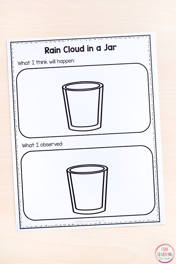 21 Rain Worksheets For Kindergarten