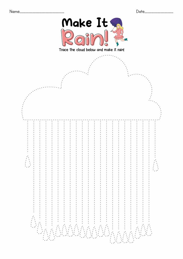 21 Rain Worksheets For Kindergarten