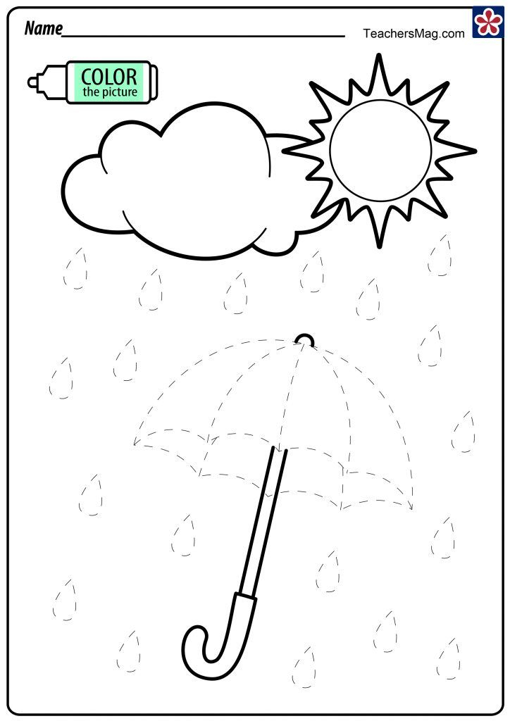 21 Rain Worksheets For Kindergarten
