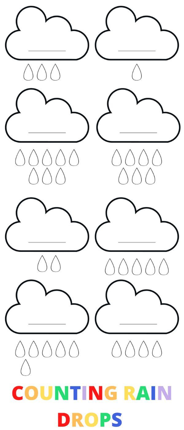 21 Rain Worksheets For Kindergarten