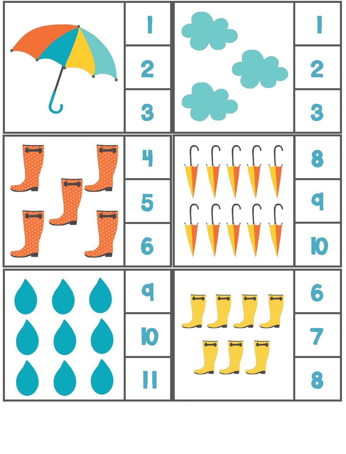 21 Rain Worksheets For Kindergarten