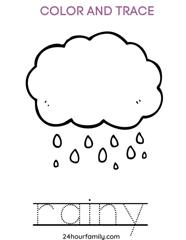 21 Rain Worksheets For Kindergarten