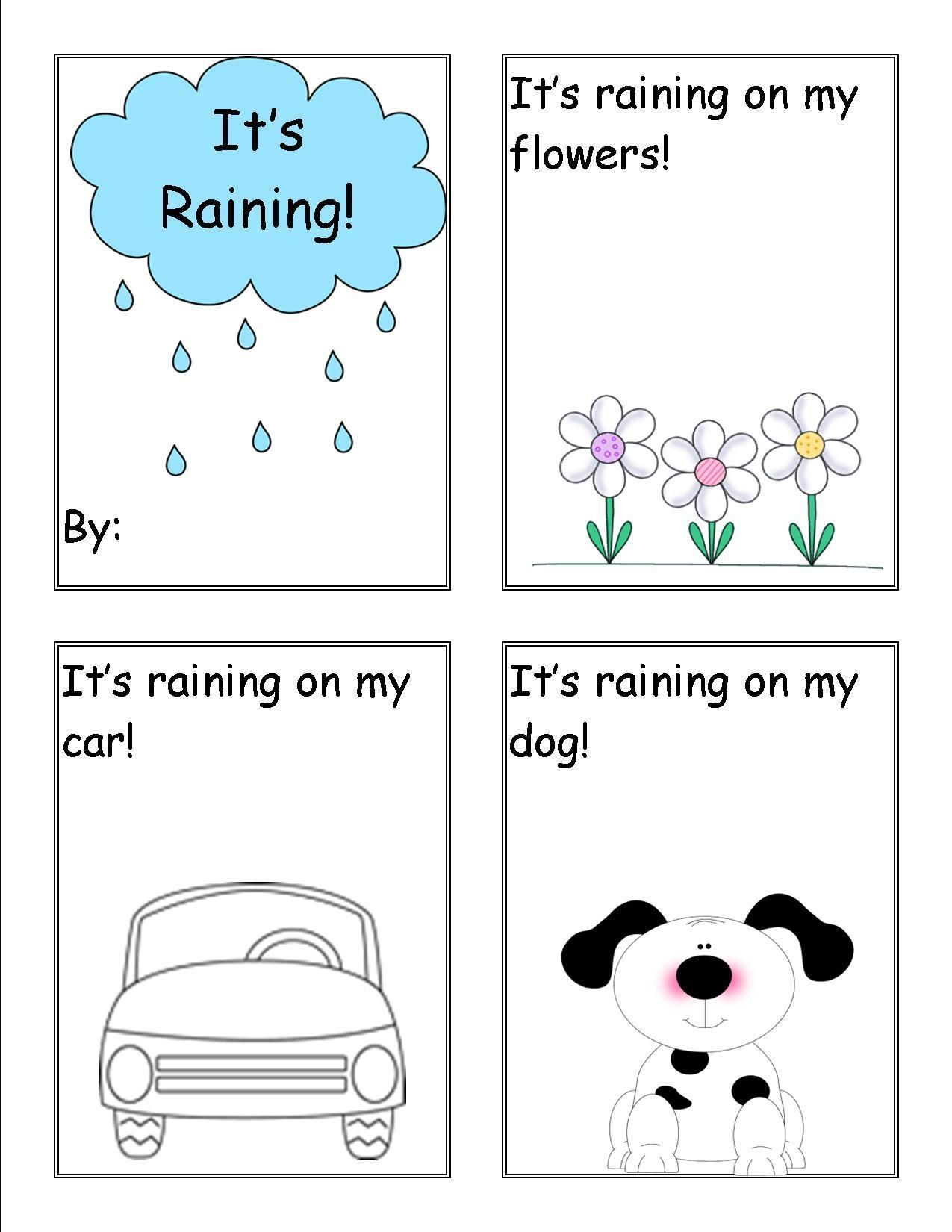 21 Rain Worksheets For Kindergarten