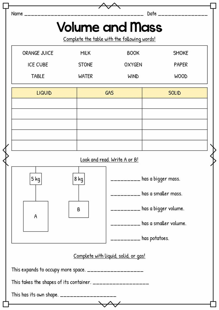 21 Science Worksheets For 1St Grade