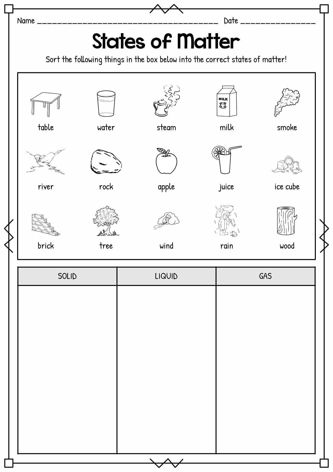 21 Science Worksheets For 1St Grade