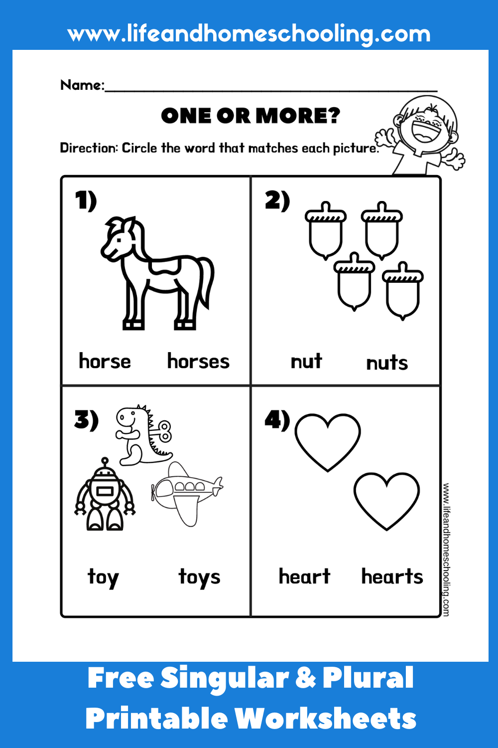 21 Singular And Plural Nouns Worksheets For Kindergarten
