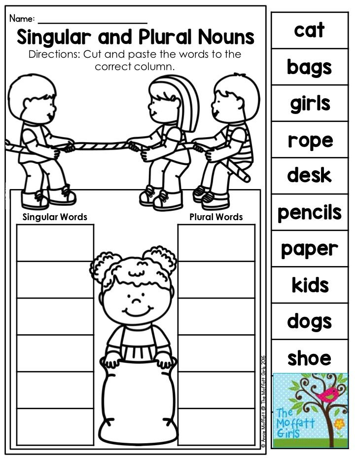 21 Singular And Plural Nouns Worksheets For Kindergarten