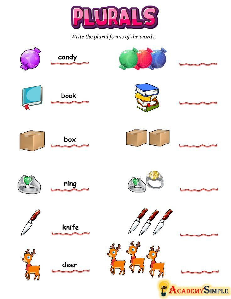 21 Singular And Plural Nouns Worksheets For Kindergarten