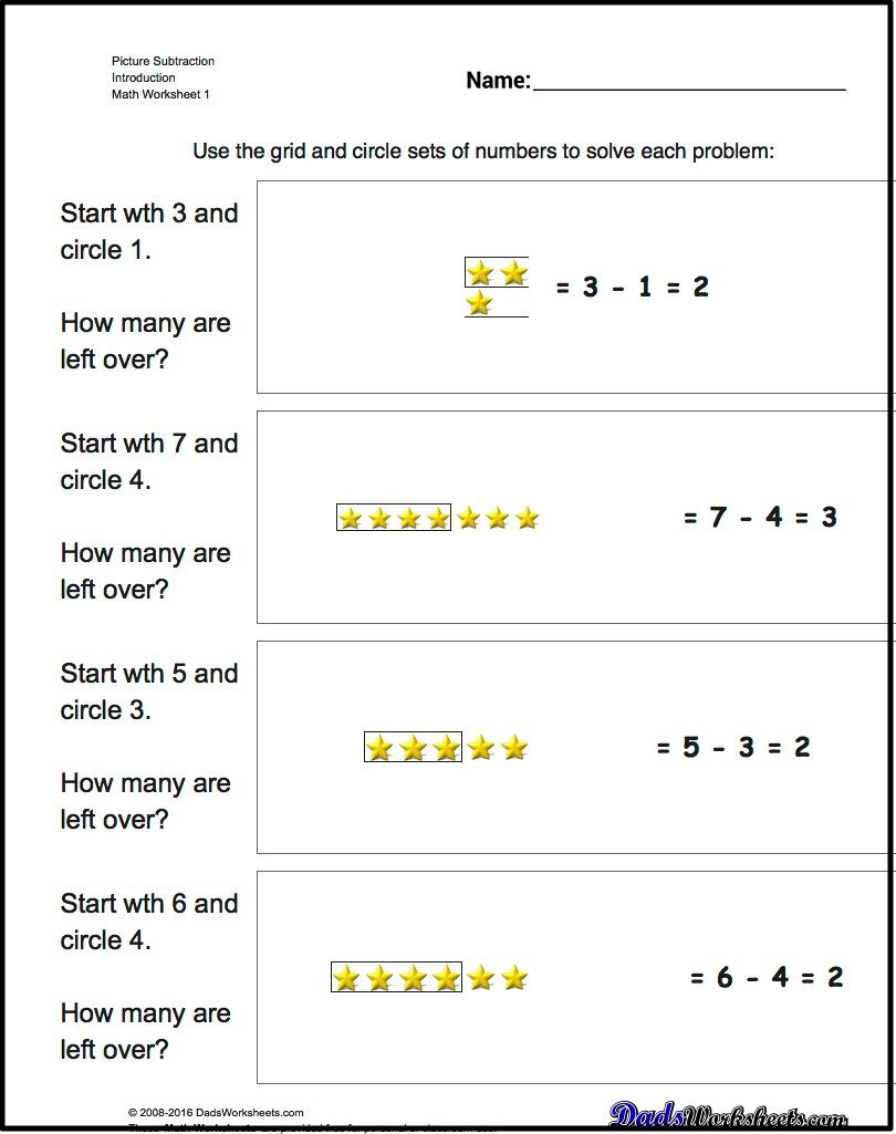 21 Subtraction Worksheets For Kindergarten Word Problems