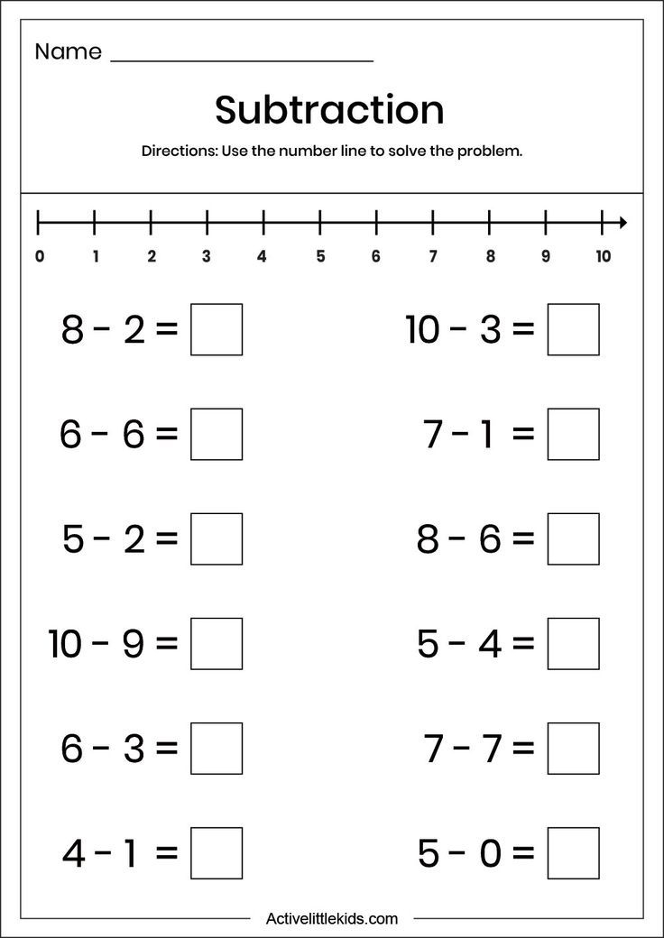 21 Subtraction Worksheets For Kindergarten Word Problems